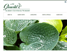 Tablet Screenshot of glenwildgardens.com